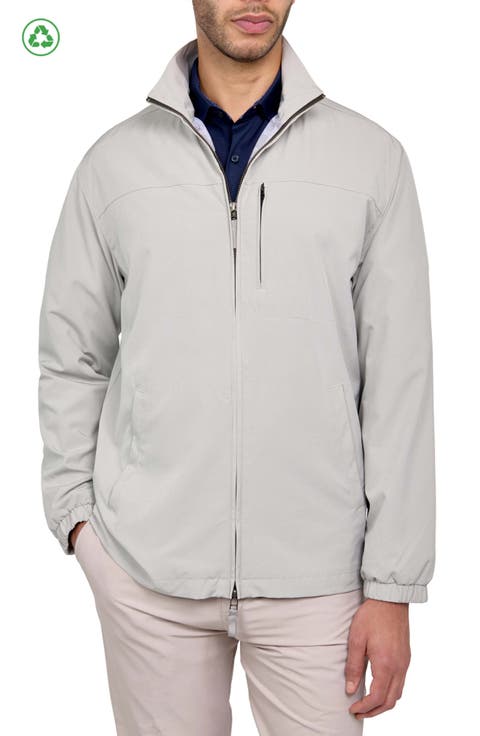 Regular Fit Solid Recycled Performance Golf Jacket