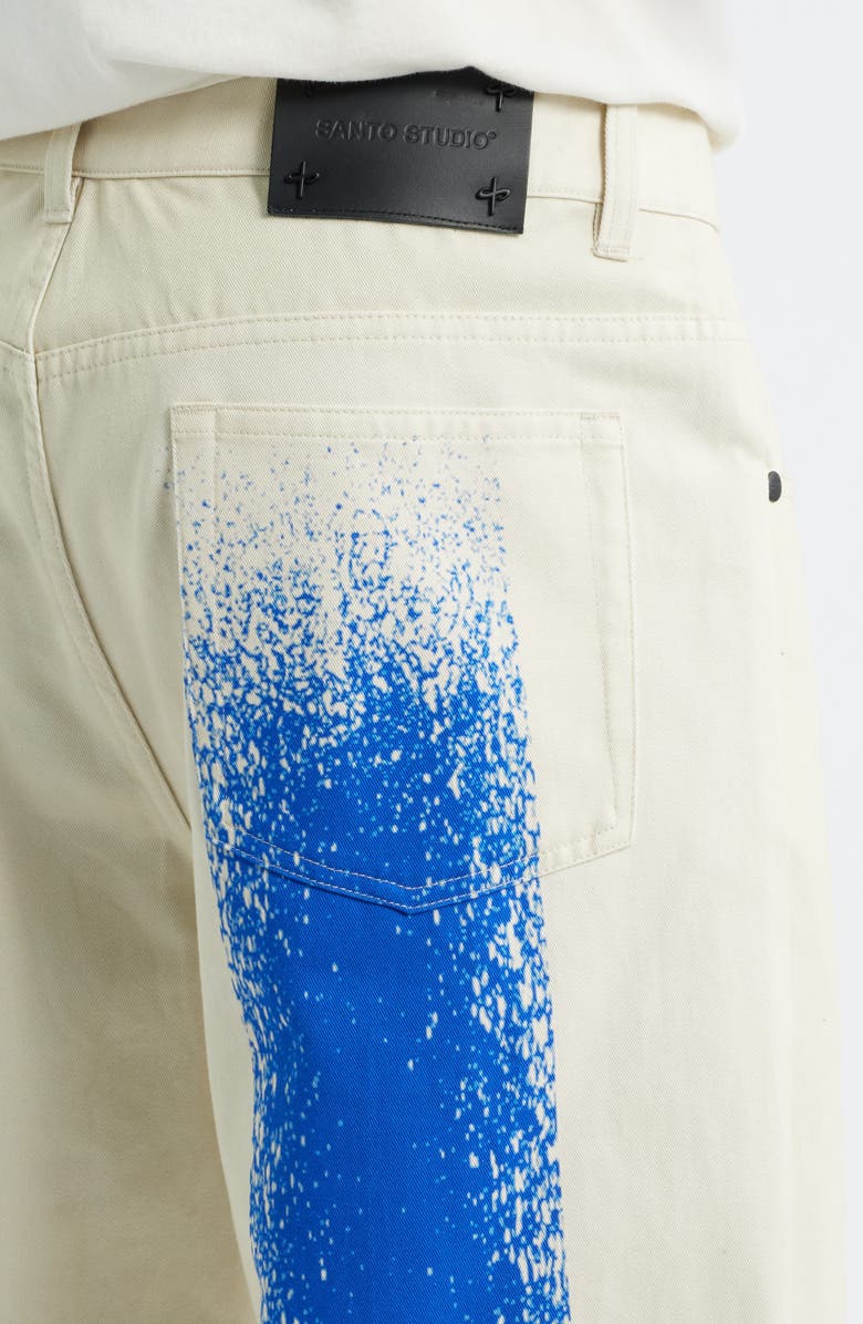 SANTO STUDIO x Blake Snell Milano LA Jeans, Alternate, color, Cream