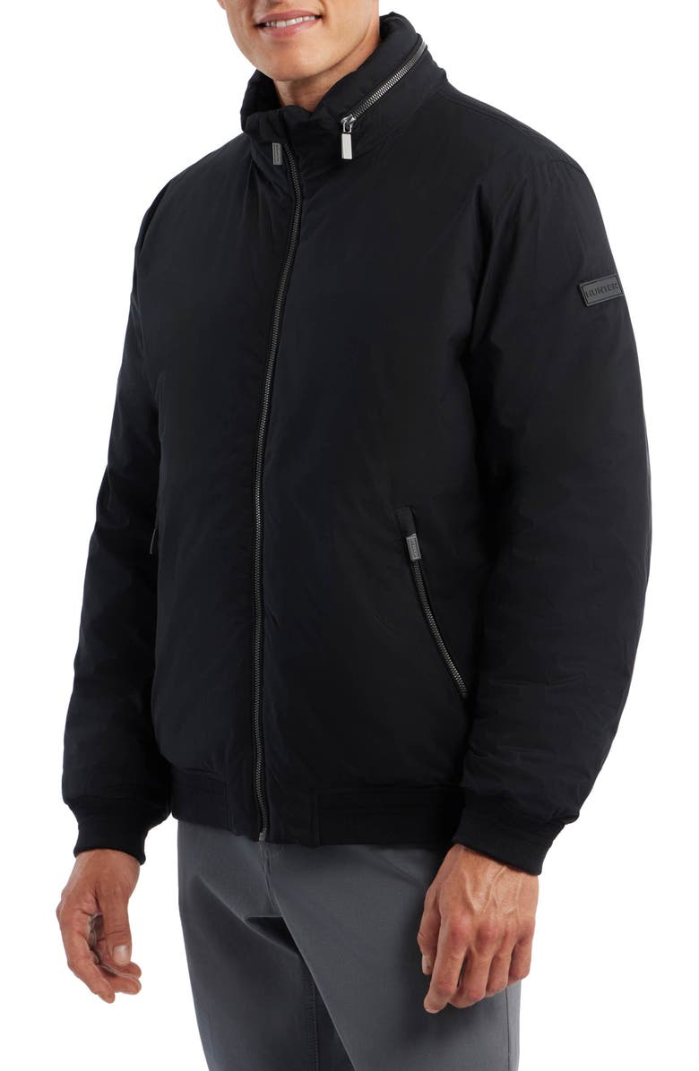 Hunter Albion Water Resistant Bomber Jacket, Alternate, color, Black