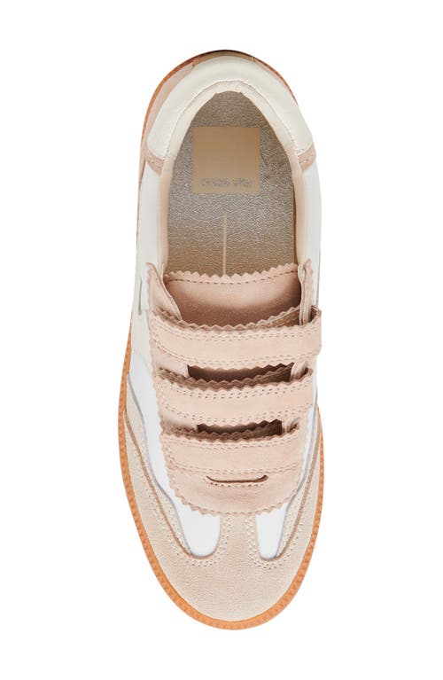 Dolce Vita Notice Sneaker In Ivory Multi Suede