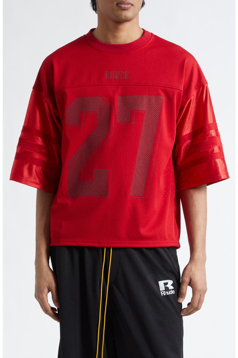 Lightning Football Jersey, Main, color, RED/ RED