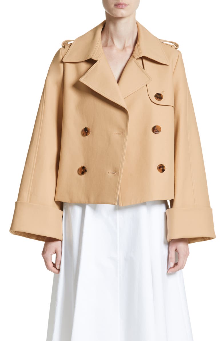 Khaite Bianca Crop Trench, Main, color,