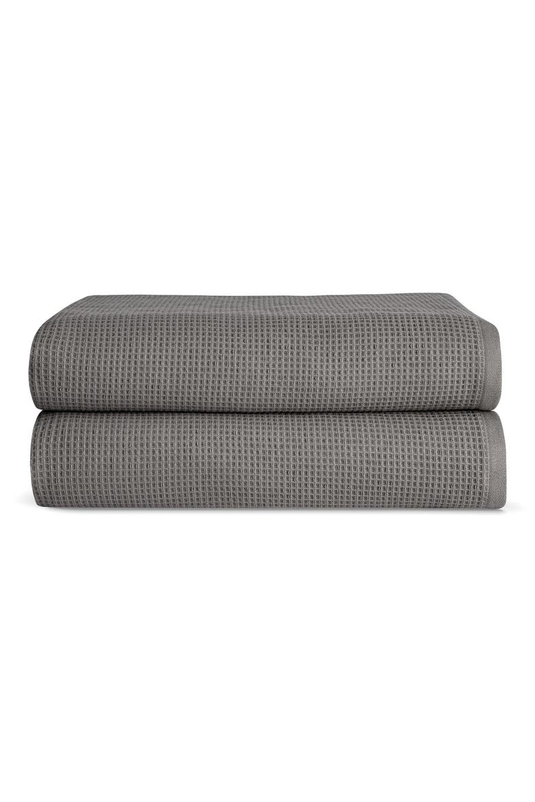 Waffle Bath Towel, Main, color, CHARCOAL