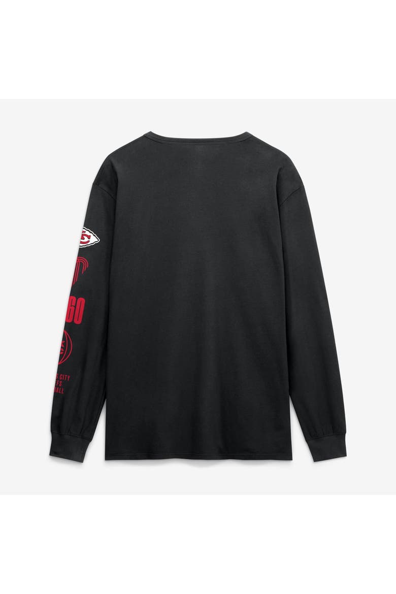 Men's Fanatics Black Kansas City Chiefs Checkdown Pass Long Sleeve T-Shirt, Alternate, color, Black