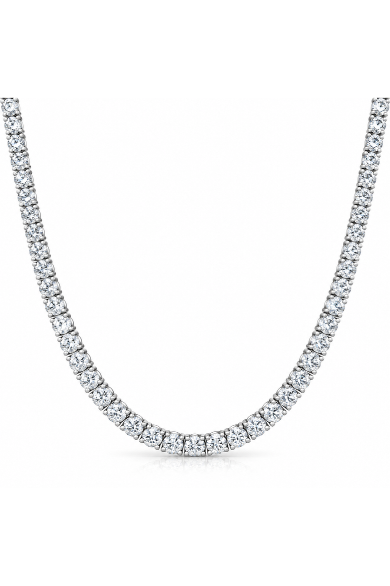 5 - 20ct Platinum Diamond Tennis Necklace 18" Lab Grown, Main, color, Platinum - 5Ct