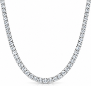 Bliss Diamond 5 - 20ct Platinum Diamond Tennis Necklace 18" Lab Grown