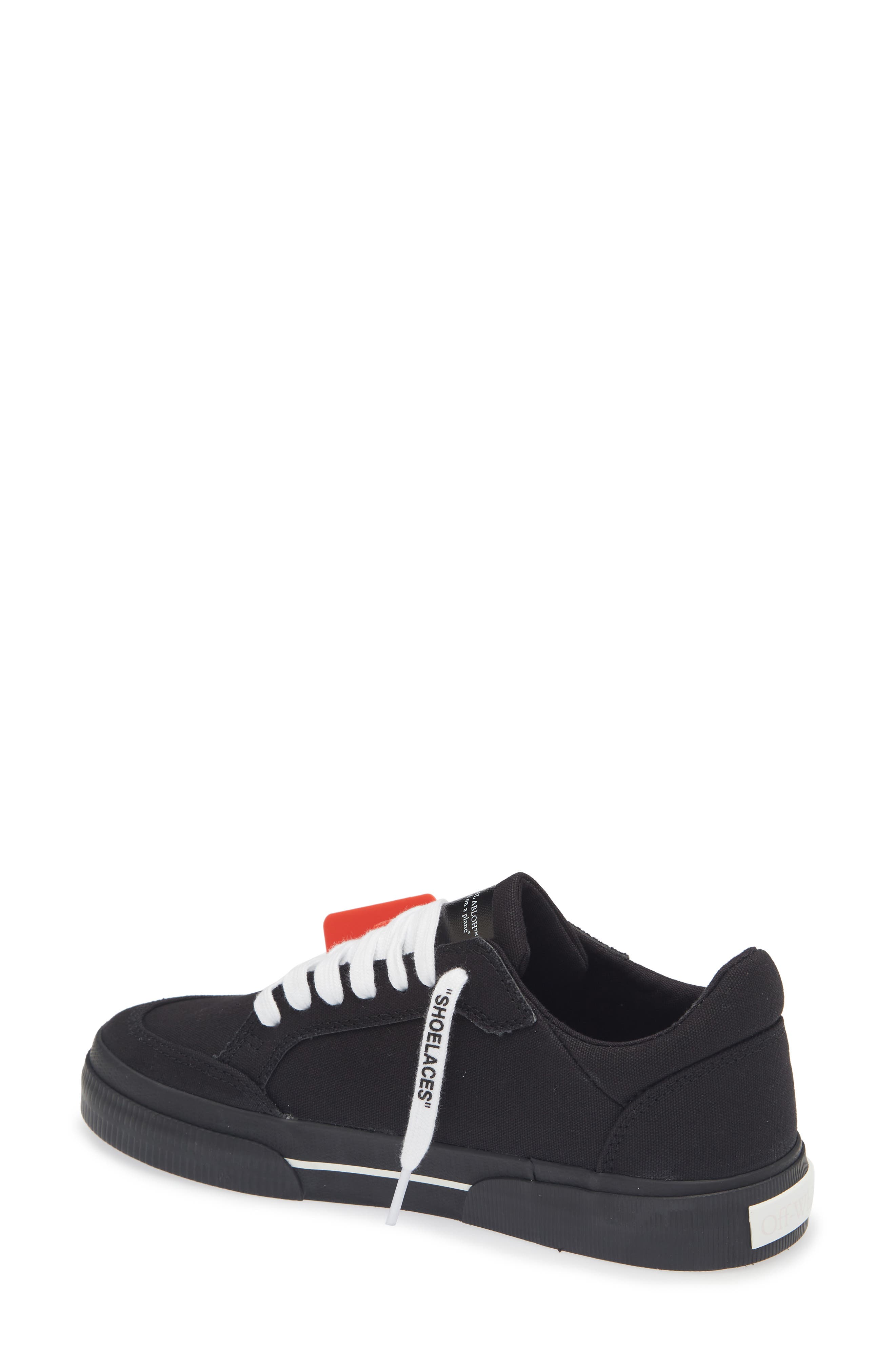 Off-White Vulcanized Low Sneaker, Alternate, color, Black - White