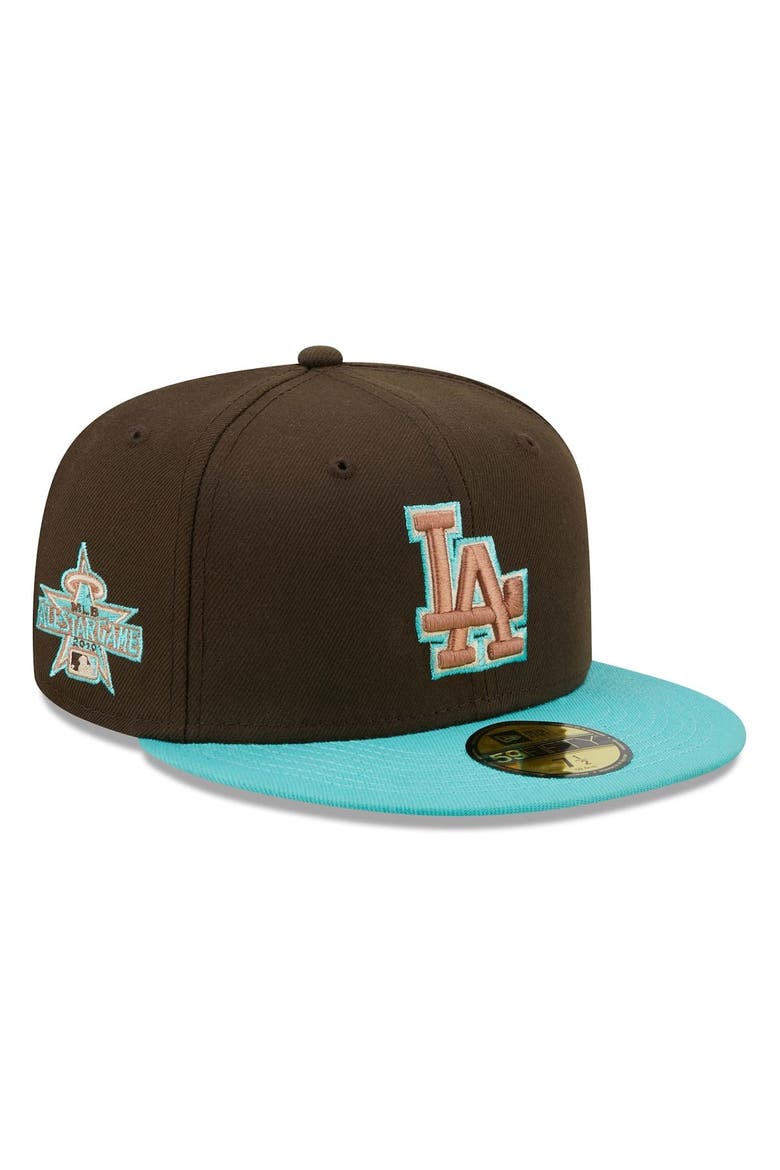 Men's New Era Brown/Mint Los Angeles Dodgers  Walnut Mint 59FIFTY Fitted Hat, Main, color, Brown