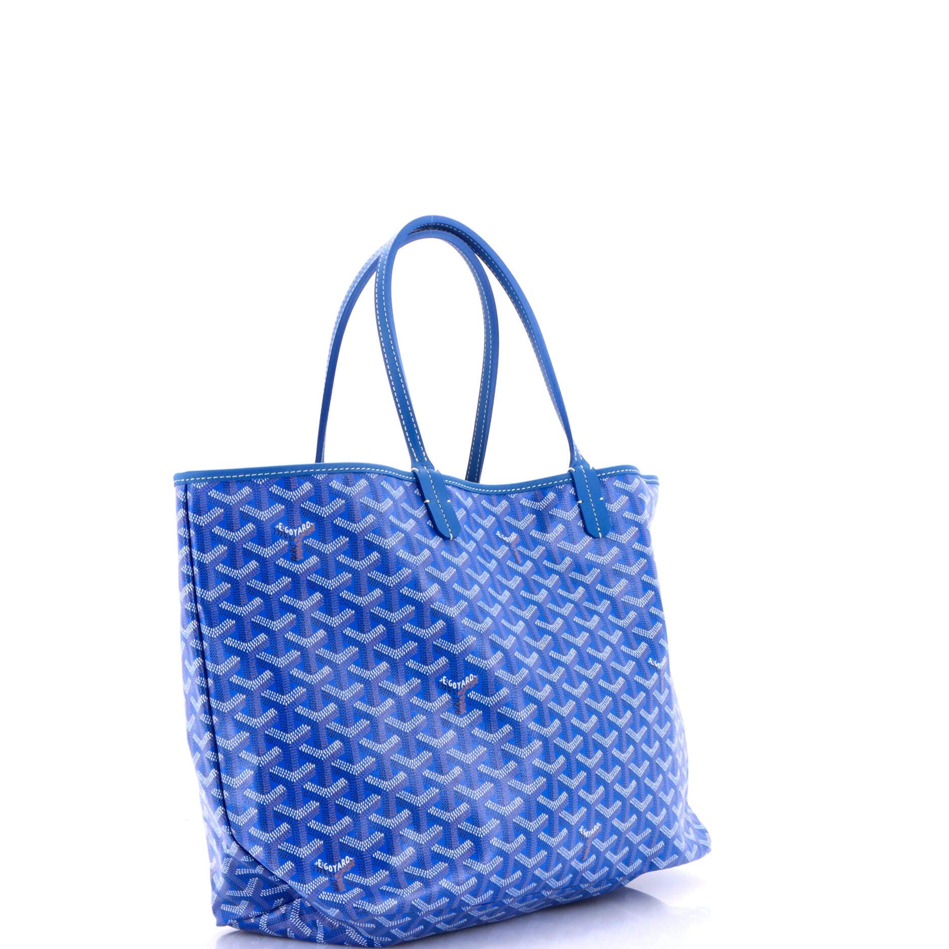 Pre-Owned Goyard Saint Louis Tote Coated Canvas PM, Alternate, color, Blue