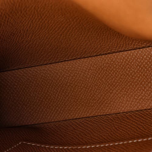 Pre-owned Hermes  Hermes Hermesnap Wallet Bag Epsom In Brown