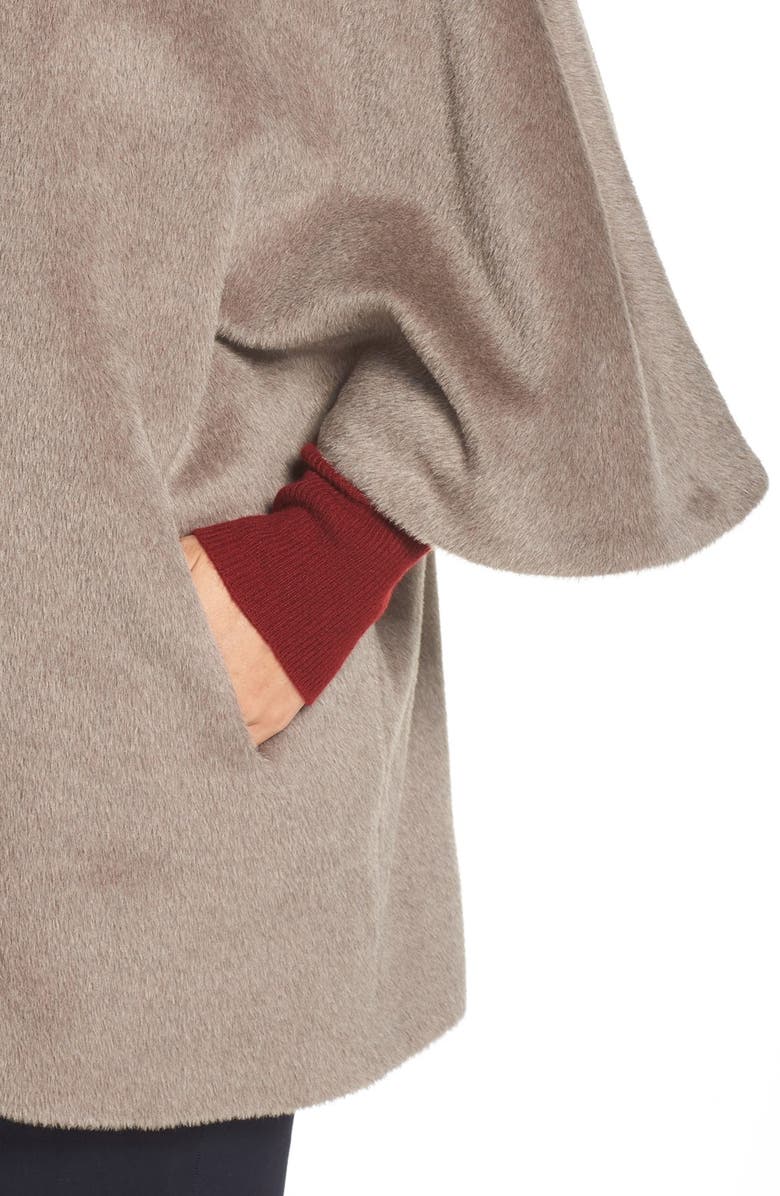 Cinzia Rocca DUE Llama & Wool Double Collar Cape, Alternate, color,