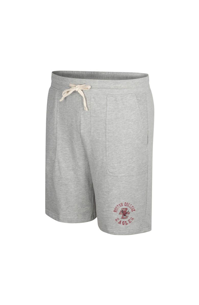COLOSSEUM Men's Colosseum Heather Gray Boston College Eagles Love To Hear This Terry Shorts, Alternate, color, Heather Gray