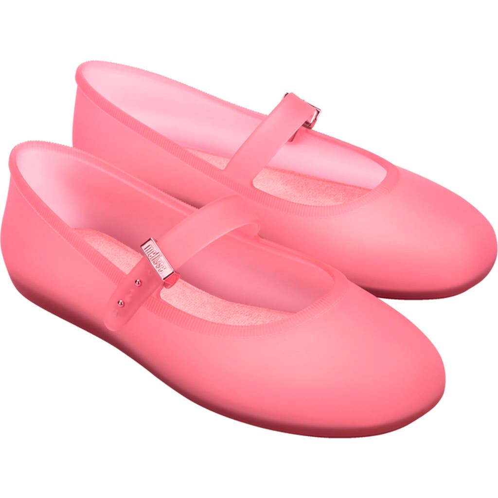 Melissa Soft Jelly Ballerina Flat In Clear Pink, Women's At Urban Outfitters In Clear Pink