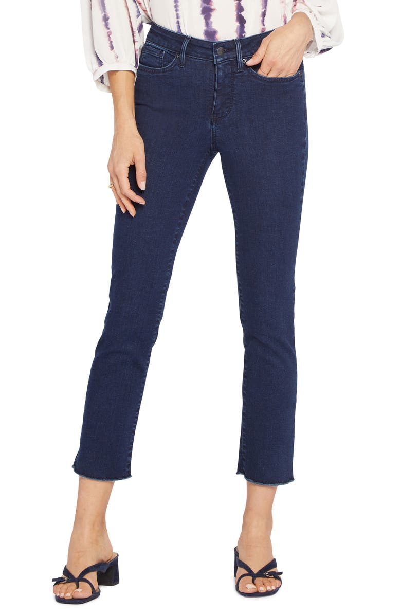 NYDJ Sheri Ankle Fray Hem Slim Jeans, Main, color, Mystique