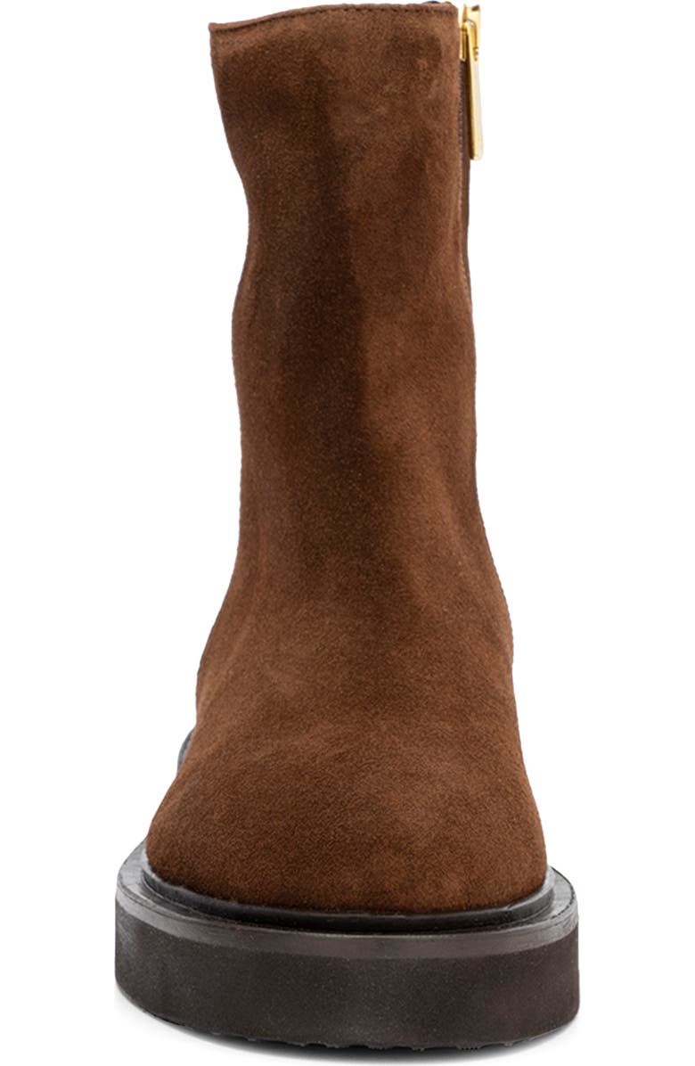 Aquatalia Maddie Water Resistant Bootie, Alternate, color, Brandy