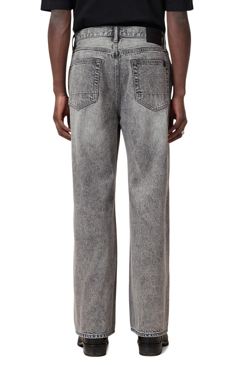 AllSaints Lenny Loose Fit Straight Leg Jeans, Alternate, color, Light Grey