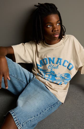 Kids' Monaco Racing Cotton Graphic T-Shirt