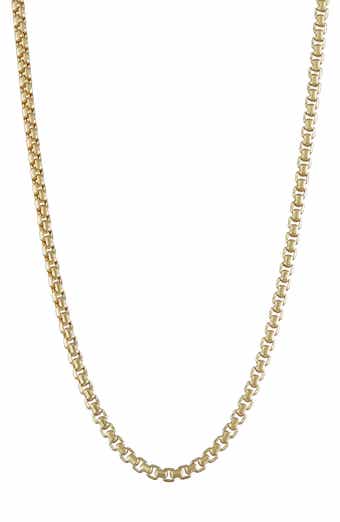 FUZION CREATIONS 14K Gold Box Chain Necklace
