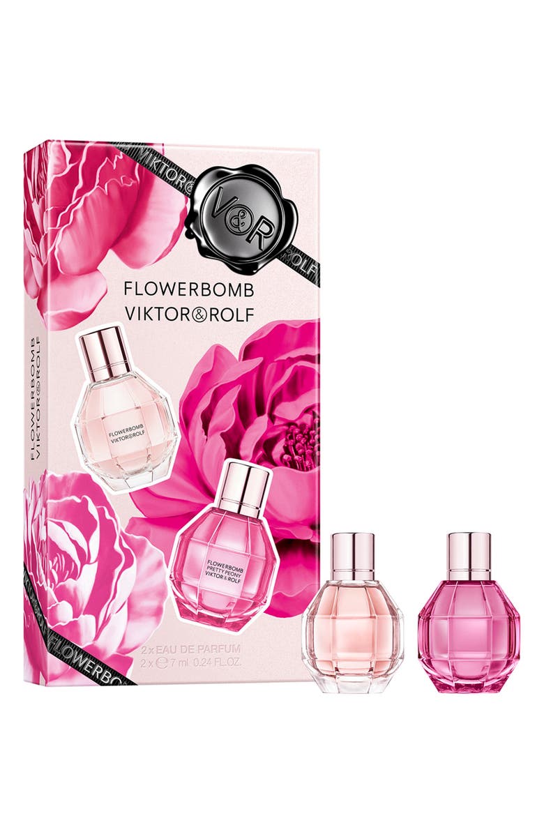 Viktor&Rolf Flowerbomb & Flowerbomb Peony Mini Perfume Gift Set, Main, color, 