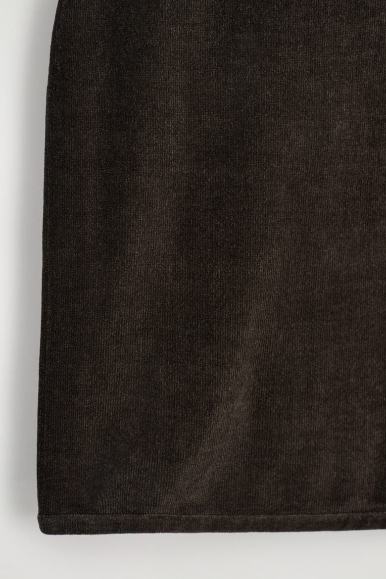 Chenille Mini Skirt, Alternate, color, BROWN
