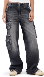 BDG Urban Outfitters Cyber Y2K Denim Cargo Pants