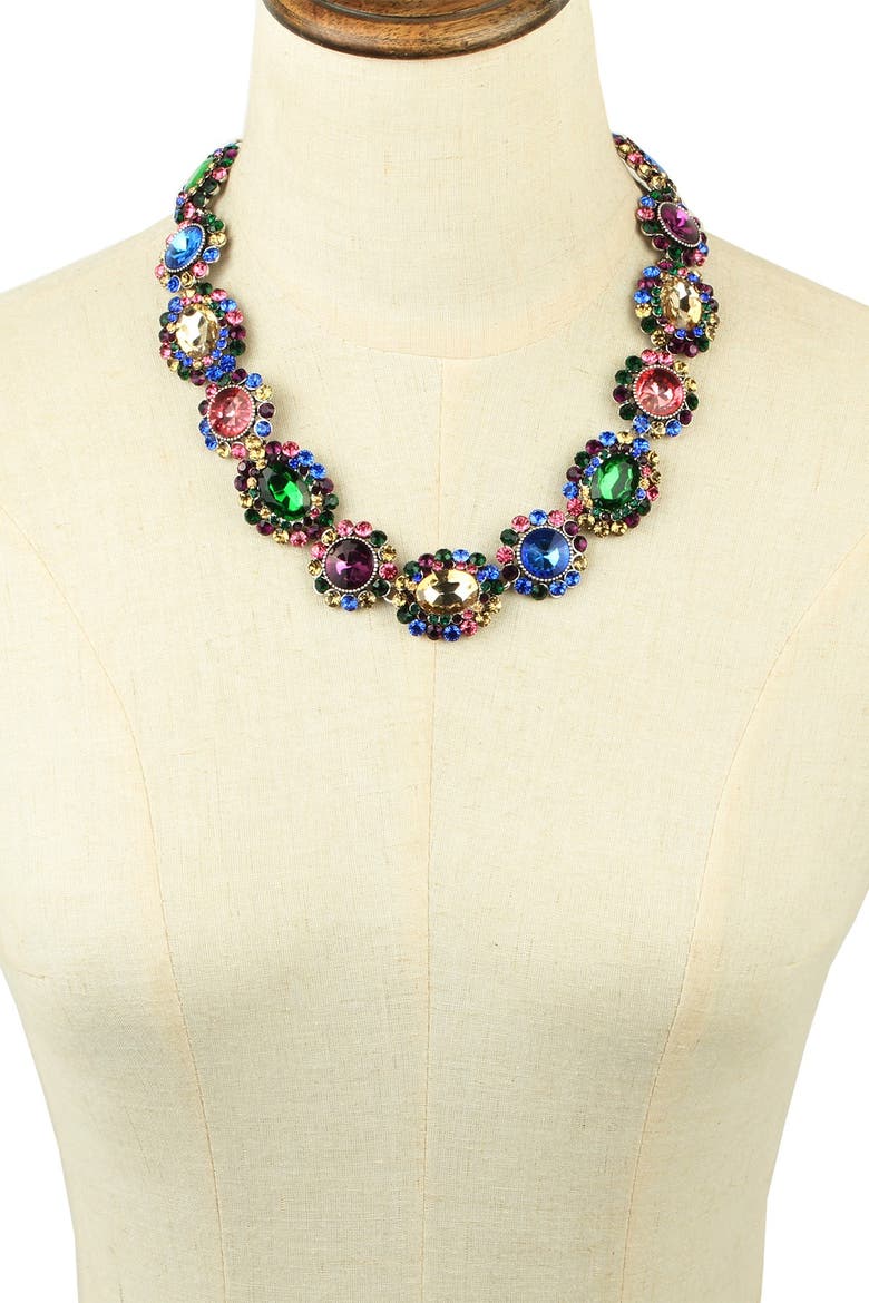 Color Collar Necklace, Alternate, color, MULTI COLOR