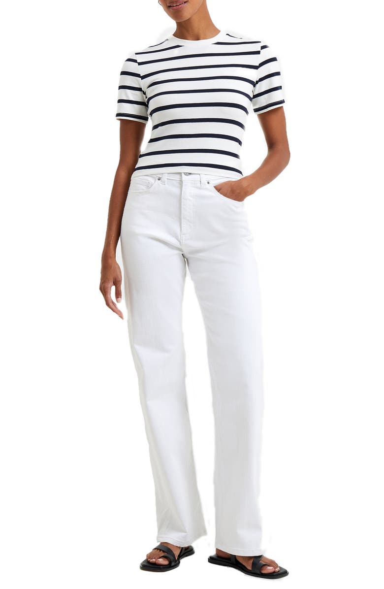 French Connection Rallie Stripe T-Shirt, Alternate, color, 