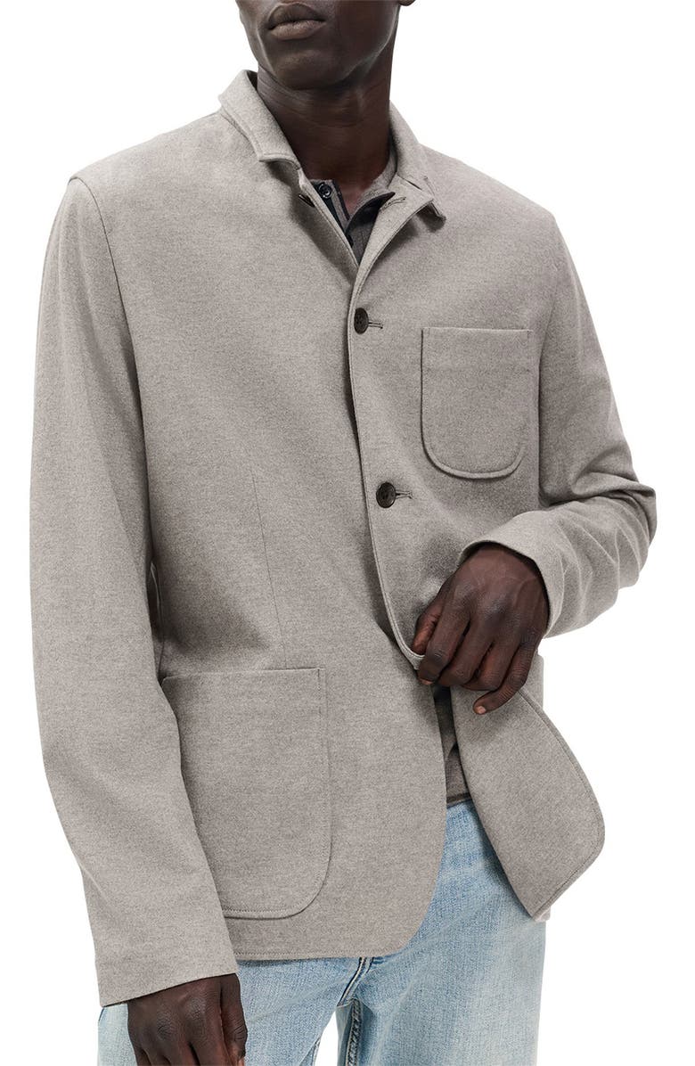 rag & bone Prospect Wool Blend Cardigan, Main, color, Mink