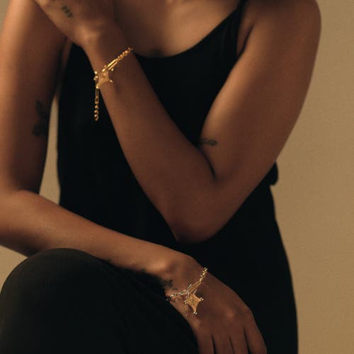 Dhwani Bansal Cruz Bracelet In Gold