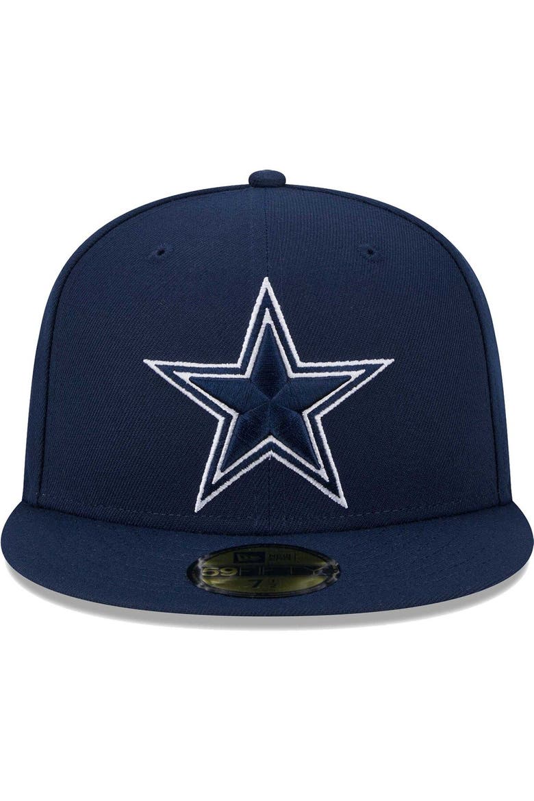 Men's New Era Navy Dallas Cowboys  Main Patch 59FIFTY Fitted Hat, Alternate, color, Navy