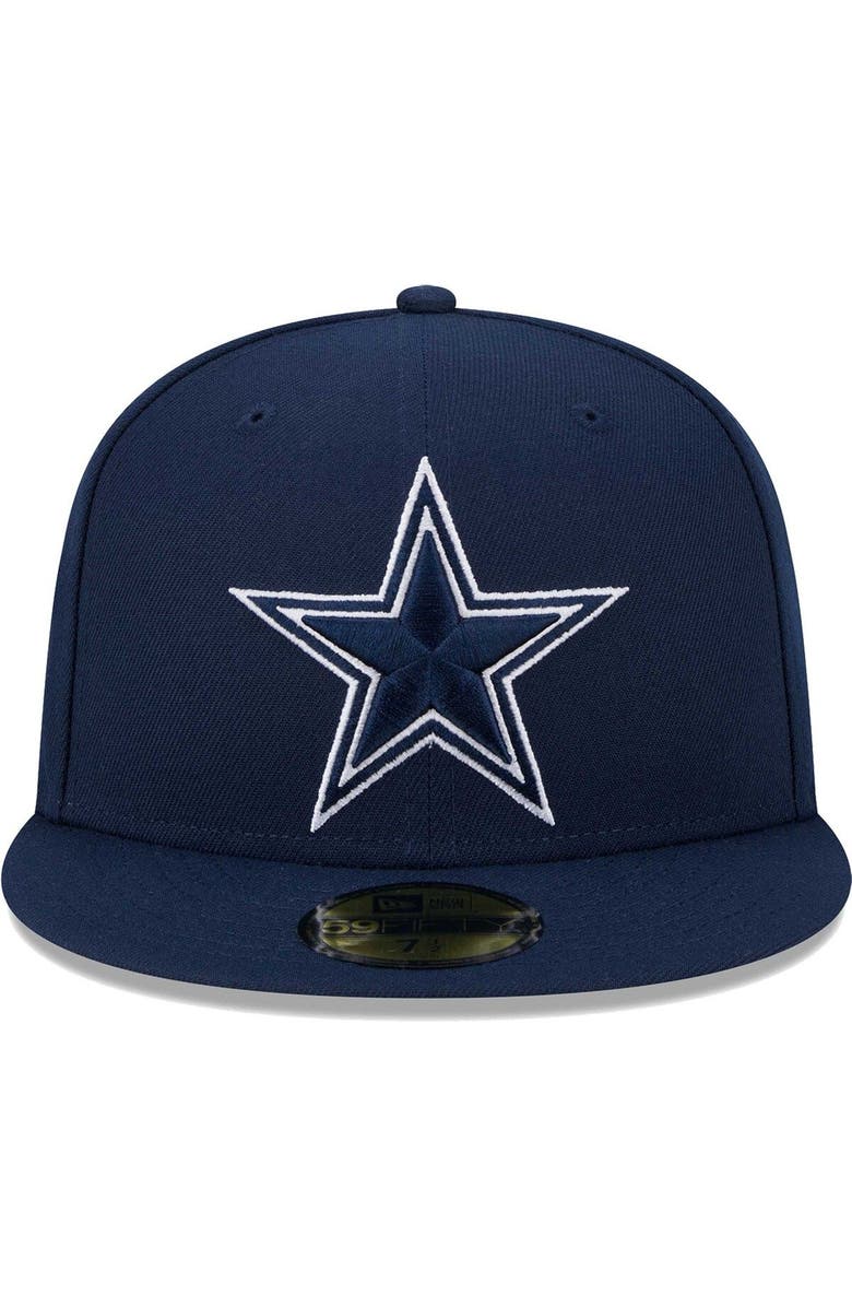 New Era Men's New Era Navy Dallas Cowboys Main Patch 59FIFTY Fitted Hat, Alternate, color, Navy