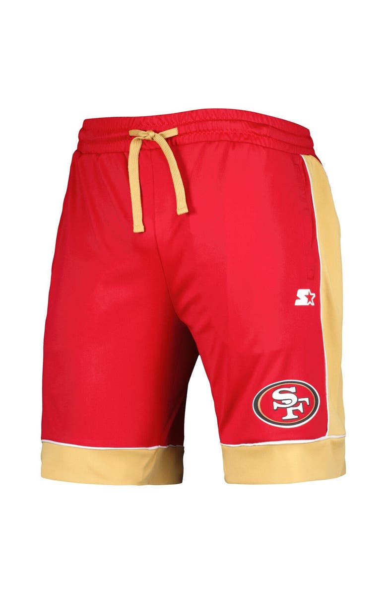 STARTER Men's G-III Sports by Carl Banks Scarlet/Gold San Francisco 49ers Fan Favorite Fashion Shorts, Alternate, color, 
