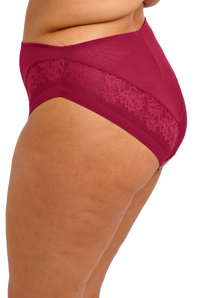 Nerina High Leg Briefs, Alternate, color, ROUGE