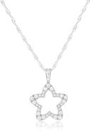Donatello Gian Sterling Silver Crystal Star Necklace