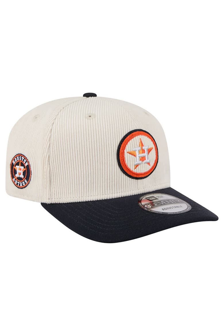 Men's New Era  Cream Houston Astros Loyal 9SEVENTY Adjustable Hat, Main, color, Cream