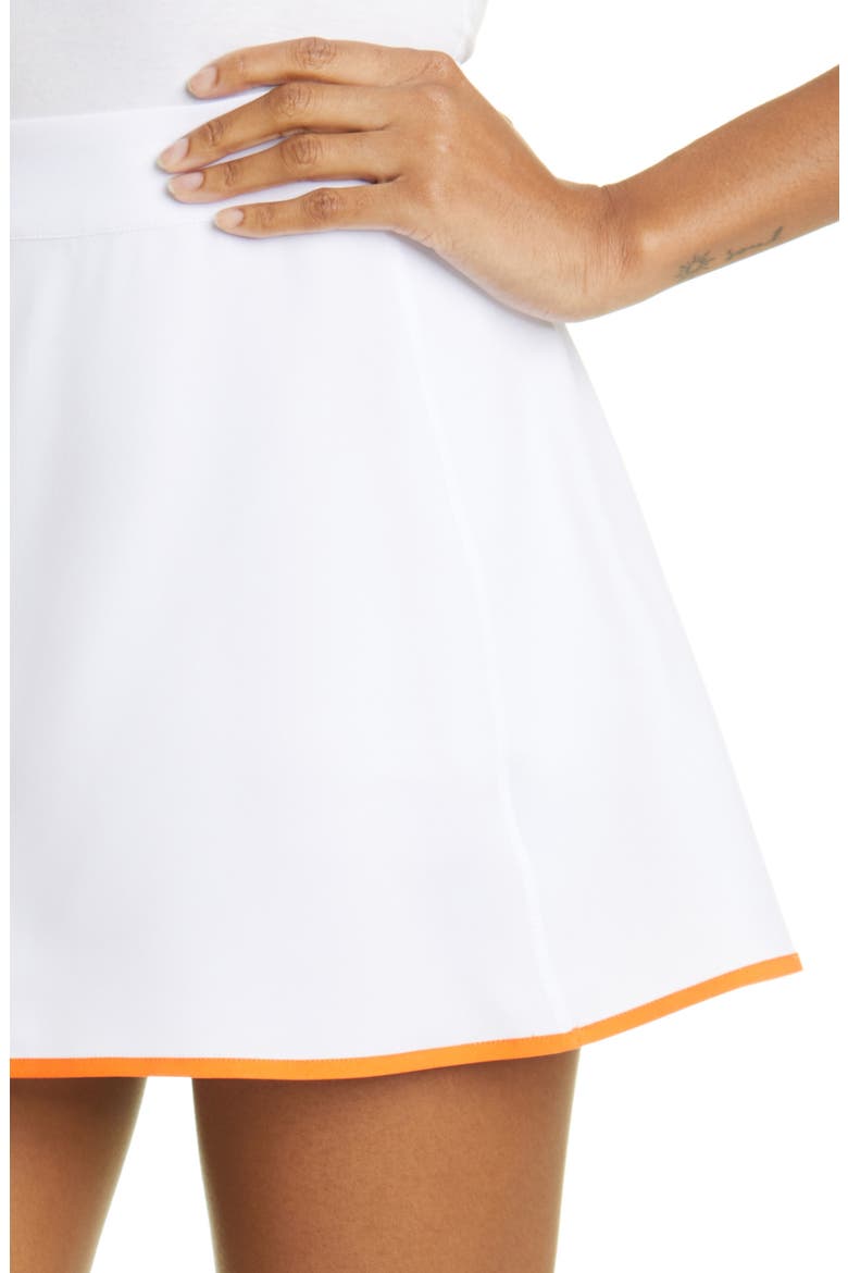 Bold Tennis Skirt (Nordstrom Exclusive), Alternate, color, WHITE