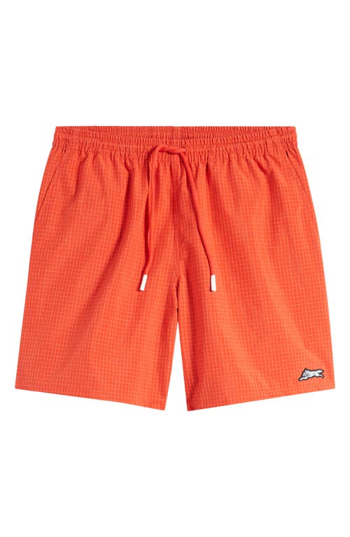 Icecream Pyramid Nylon Shorts In Fiery Red