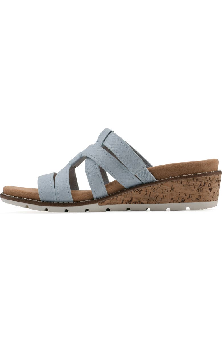 CLIFFS BY WHITE MOUNTAIN Tinisha Wedge Sandal, Alternate, color, Light Blue