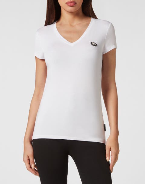 T-Shirt V-Neck Hexagon Women