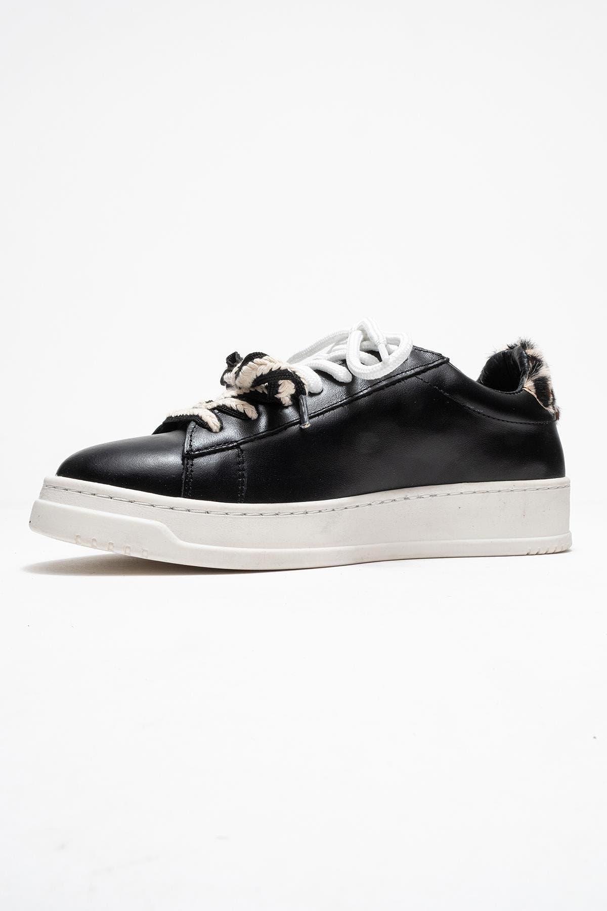 Forever 
Always Shoes Warron Leather Sneakers, Alternate, color, Black Leather