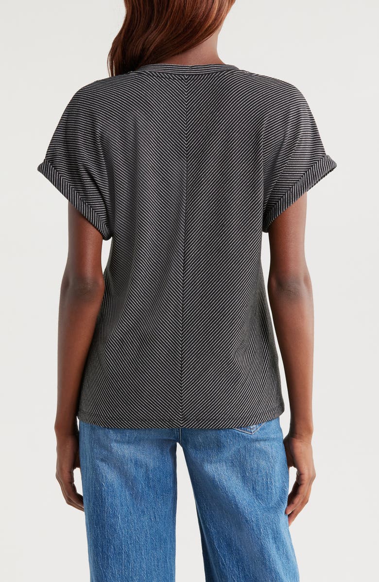 Tommy Bahama Kauai Tranquil Sea Metallic V-Neck T-Shirt, Alternate, color, 