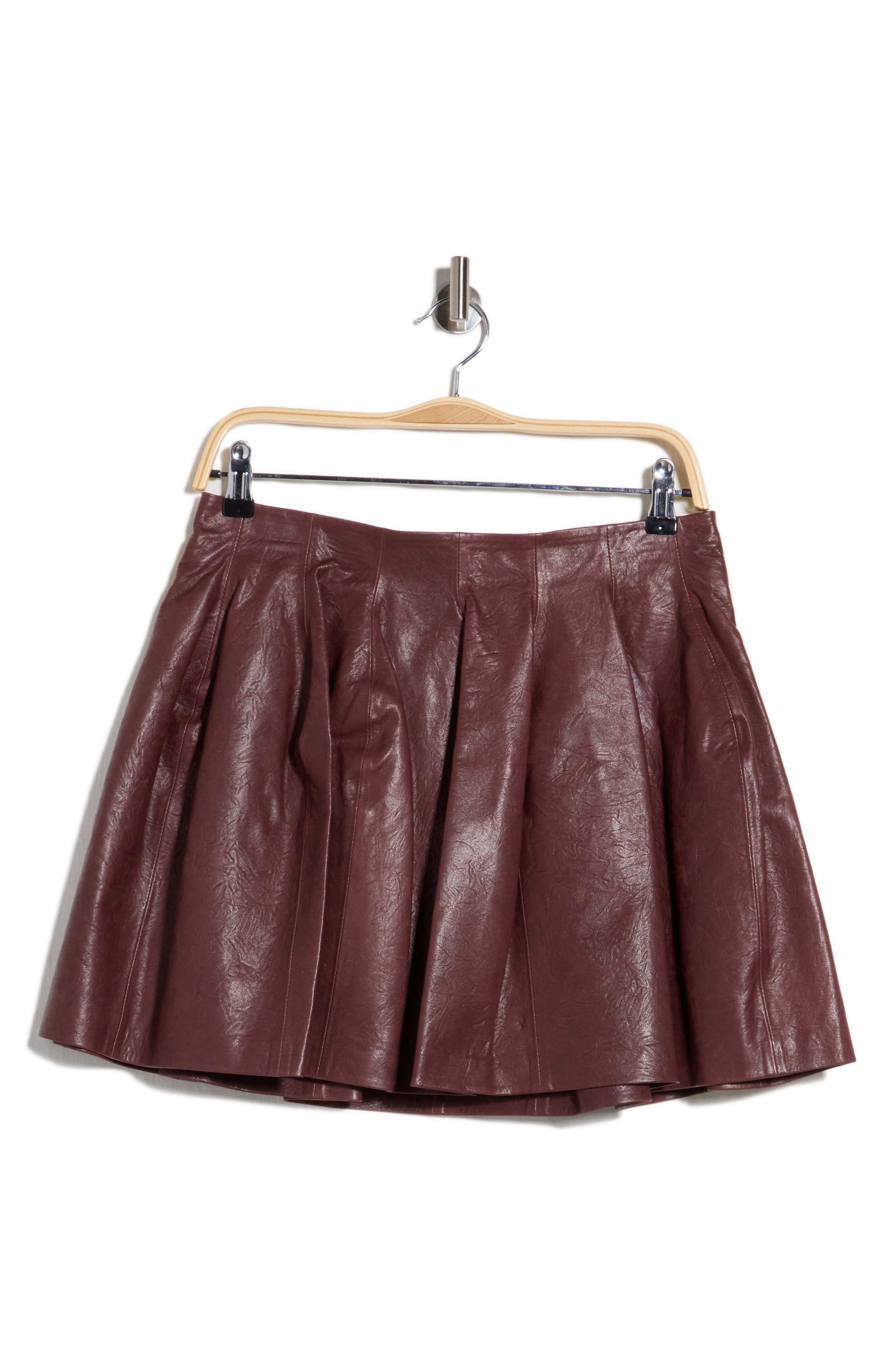 Bryar Leather Miniskirt