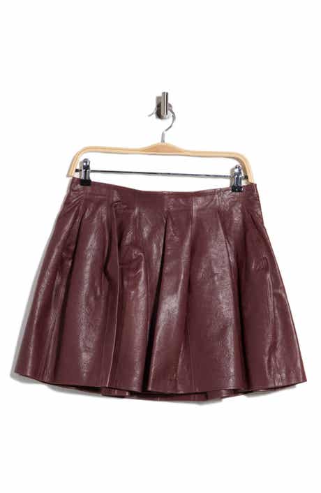 Bryar Leather Miniskirt