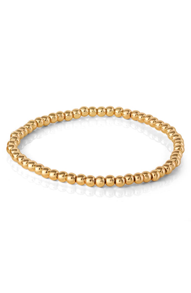 Jessica Simpson 3-Piece Beaded Stretch Bracelet Set, Alternate, color, Gold, Turquoise