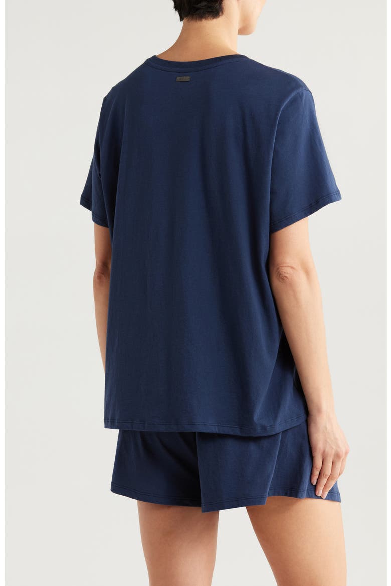 Organic Pima Cotton Short Pajamas, Alternate, color, DEEP BLUE
