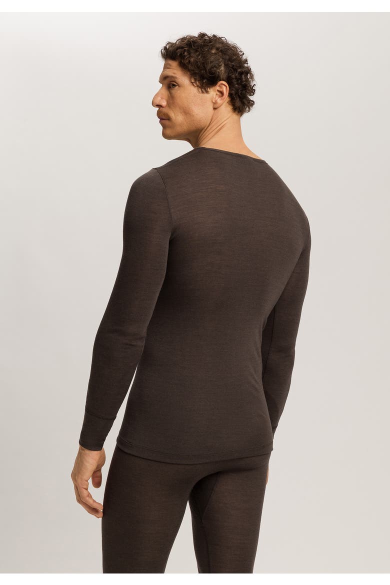 Woolen Silk Wool And Silk Fitted Top, Alternate, color, Earthy Ink