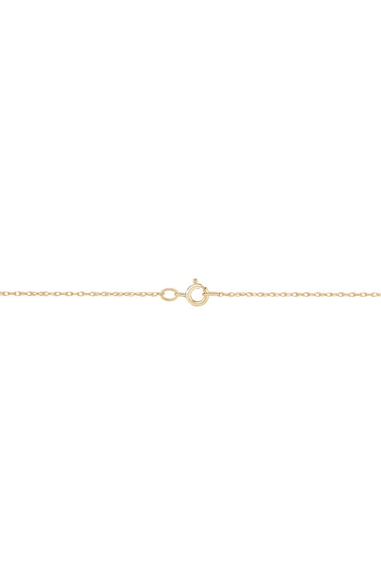 Frankie & Zoe 10K Yellow Gold Lab Grown Sapphire & Lab Grown Diamond Pendant Necklace, Alternate, color, Yellow Gold