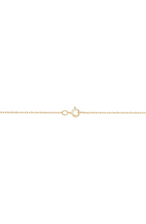 Frankie & Zoe 10k Yellow Gold Lab Grown Sapphire & Lab Grown Diamond Pendant Necklace In Gold