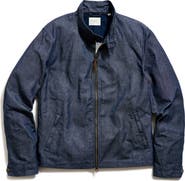 Billy Reid Waxed Denim Harrington Jacket