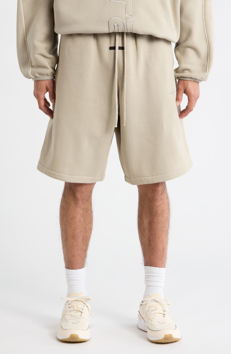 Fear of God Essentials Active Trace Relaxed Fit Drawtring Shorts, Main, color, Seal